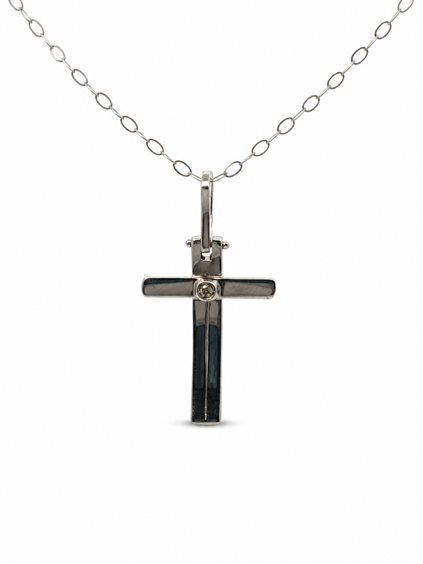 Pendente Cianfrone Gioielli Uomo in Oro Diamante 0.03 Ct PEOR-1-198 - PEOR-1-198